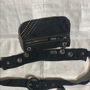 Vans Black Belt Bag with Multicolor Dots